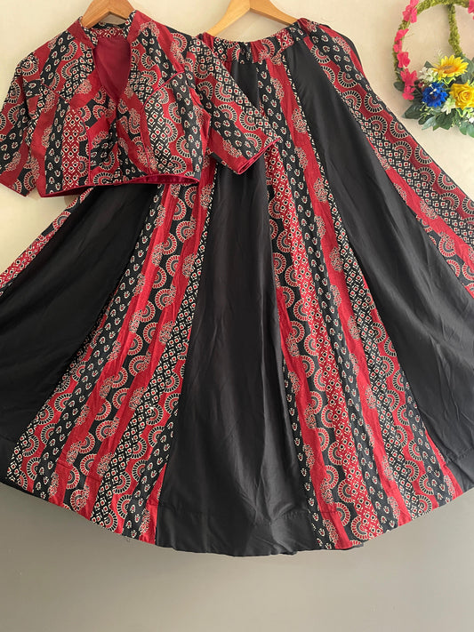 Ajrakh Cotton Lehenga – Tradition with a Twist