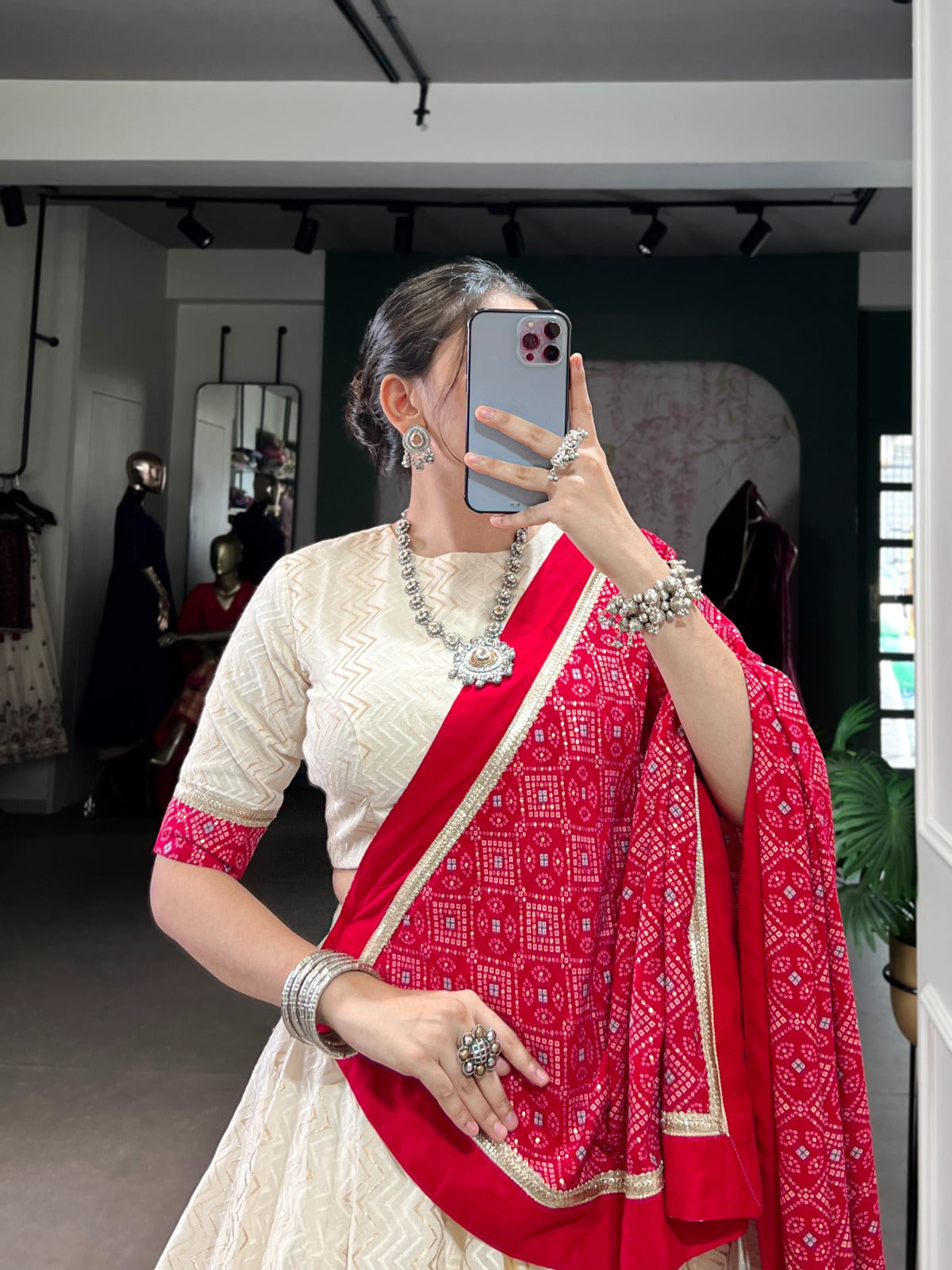 Cotton Lehenga Choli Set LNB1669OWT