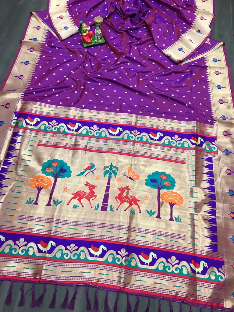 Marigold MG – Soft Kanjivaram Lichi Silk Saree with Zari Butti & Jumkha Pallu MG3