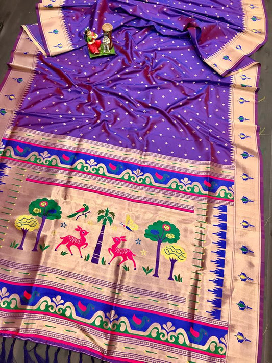 Marigold MG – Soft Kanjivaram Lichi Silk Saree with Zari Butti & Jumkha Pallu MG9