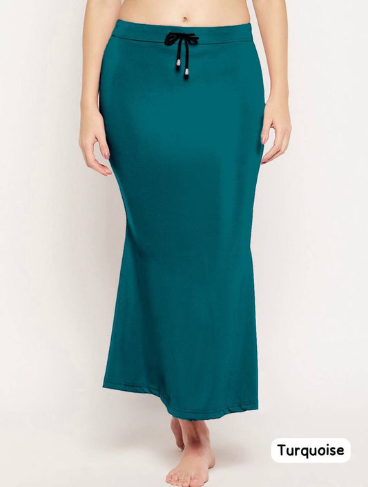 Fish Tail Shape-Wear Skirt – Perfect Fit, Perfect Curves - Turquoise