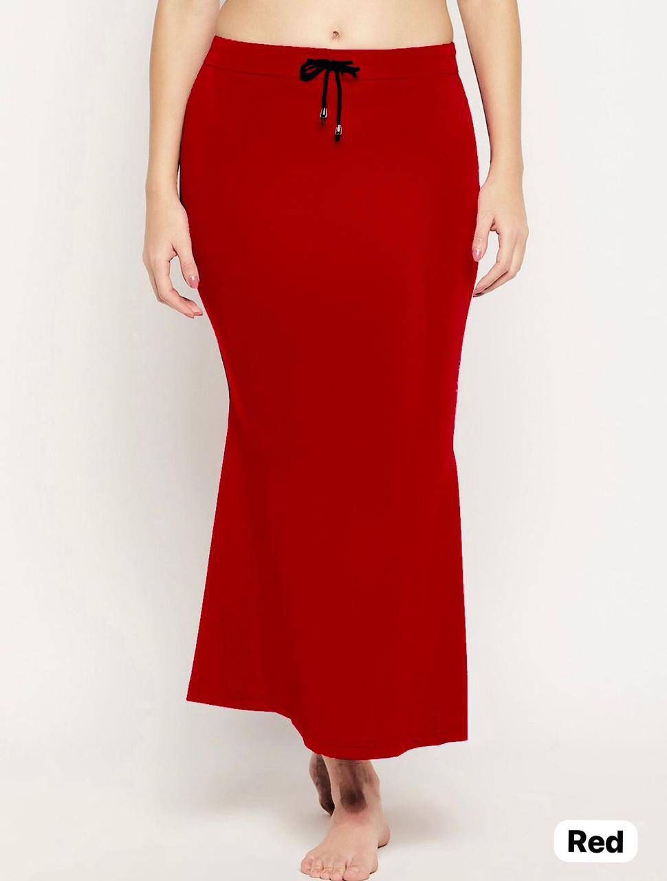 Fish Tail Shape-Wear Skirt – Perfect Fit, Perfect Curves - Red