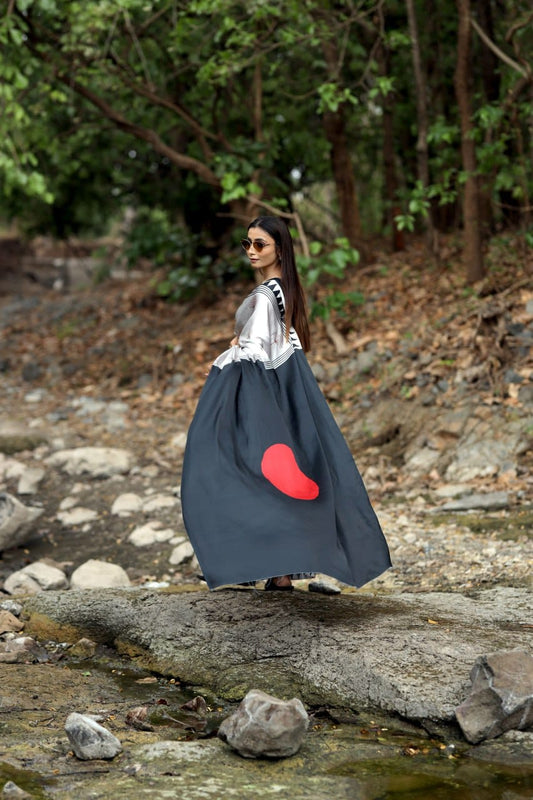 Sudha – Japan Satin Digital Print Saree A1