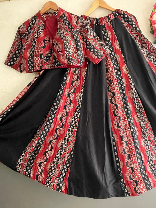 Ajrakh Cotton Lehenga – Tradition with a Twist