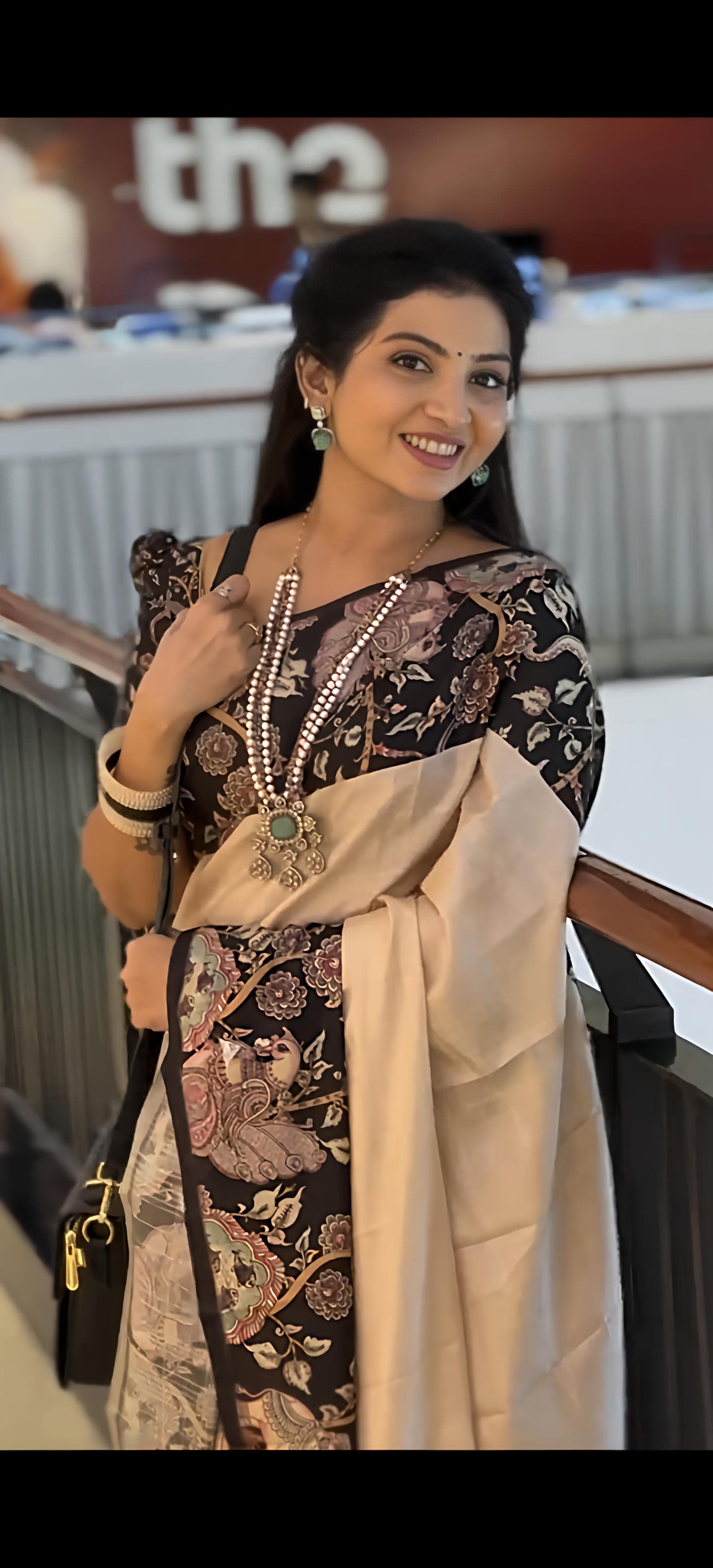 Laxmi Hathi Tussar Silk Saree with Elephant Print